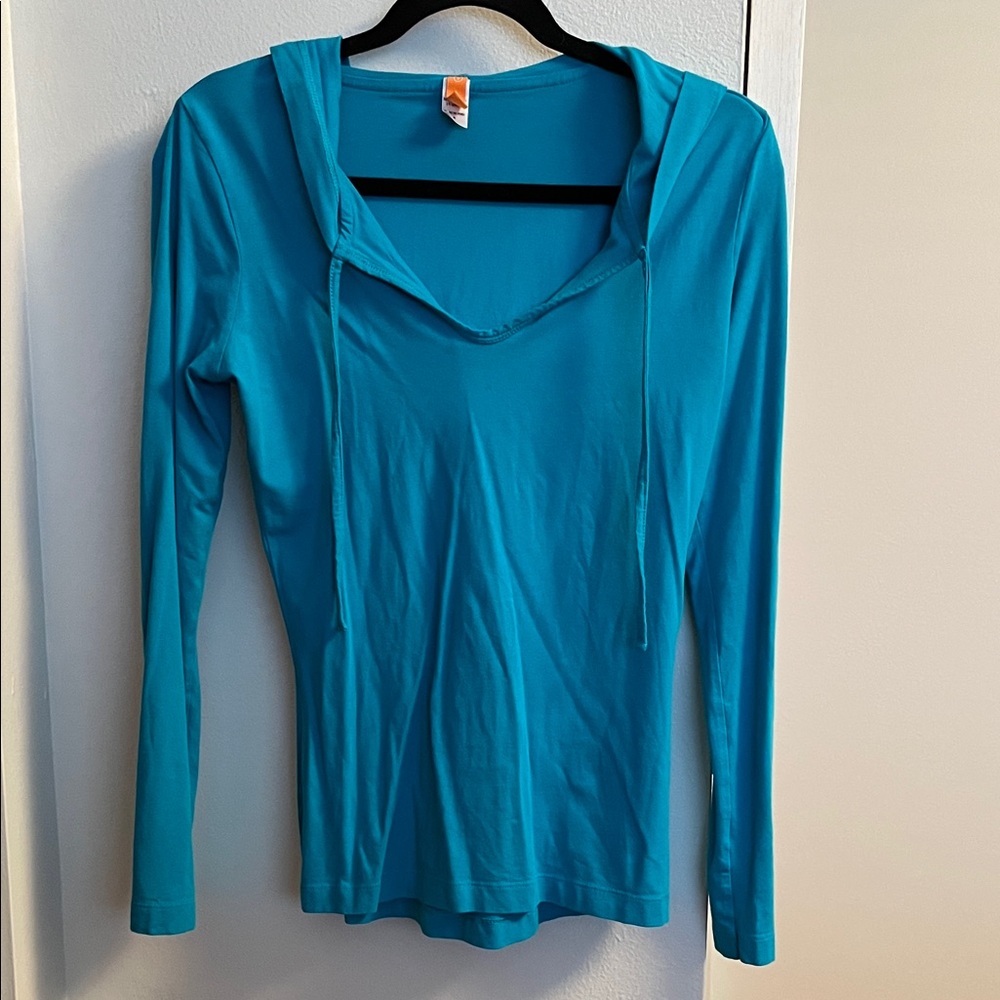 Lucy Turquoise Long Sleeve Hoodie